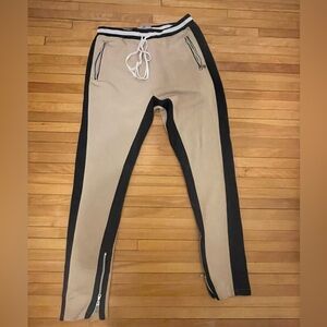 Men’s Tan & Black Track Pants by JackThreads (Sz. L)